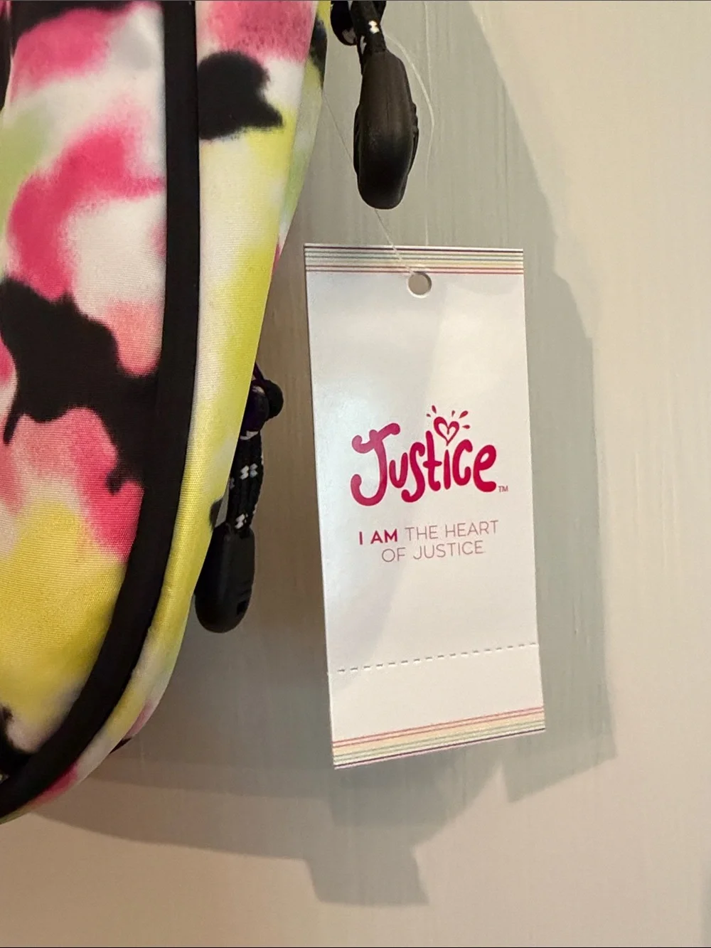Justice Kids Tie-Dye Mini Backpack - Pink, Yellow, Blue, Black